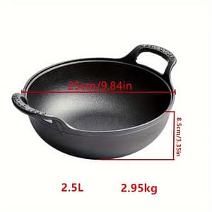 1pc Traditional With Wooden Lid, Non Stick Cooking Pot, Cast Iron Pan, Cookware, Kitchen Accessories Cookware Shop Online at Dubai Trades
