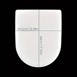 1pc Universal Medium U Toilet Lid, Sitting Lid, Seat Cushion Cover Plate Accessories, Vintage Toilet Ring Bathroom Fixtures Shop Online at Dubai Trades 2