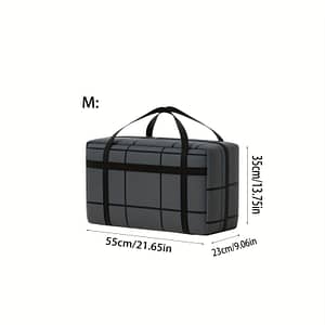 1pc Upgrade Large Capacity Storage Bag, Folding Design, Waterproof And Moisture-resistant, Synthetic Material, Black Color, No Washing Clothing, Shoes & Jewelry Shop Online at Dubai Trades
