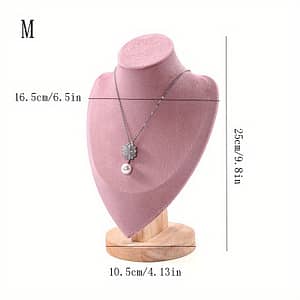 1pc Velvet Pink Necklace Display Stand, Jewelry Pendant Display Stand, Window Display, Home Collection, Art Display Rack, 3 Sizes Available Home & Kitchen Shop Online at Dubai Trades