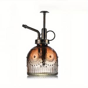 1pc Vintage Embossed Glass Watering Can, Handheld Decorative Watering Spray Bottle For Gardening And Household Use Gardening & Lawn Care Shop Online at Dubai Trades