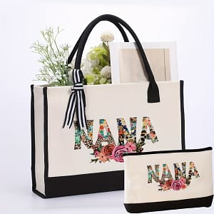 1pc/2pcs Floral Print Tote Bag, Fashion Shoulder Bag, Portable Shopping Bag With Makeup Bag, Best Gift Clothing, Shoes & Jewelry Shop Online at Dubai Trades