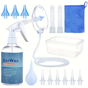 1set Ear Wax Removal Tool Kit, Reusable Ear Wax Remover, Complete Ear Cleaner Tool, Ear Wash Bottle System Tool Kit For Adults Elders Ear Care Shop Online at Dubai Trades