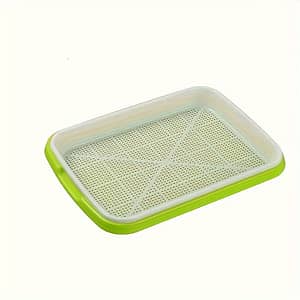 1set Germination Dish Seed Growth Tray, No Water Cultivation Seed Germinator, Pea, , Peanut, Wheat, Cat Grass Germination (without Seed And Lid) Gardening & Lawn Care Shop Online at Dubai Trades