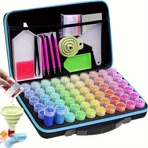 1set Painting Storage Container Accessories, Organizer And Jewelry Jewelry Storage Ring Charm Sparkling Rhinestones (30/60/120/240 Slots) Blue Arts, Crafts & Sewing Shop Online at Dubai Trades