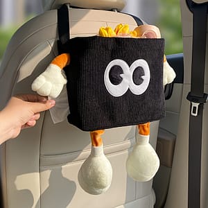 2-in-1 Car Trash Can & Tissue Box With Umbrella Storage Bin, Polyester Material, Fits Most Cars, Space-saving Organizer For Car Interior Automotive Shop Online at Dubai Trades