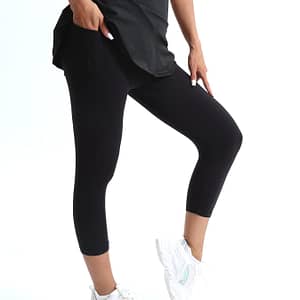 2-in-1 Running Capri Skirts, Tennis Golf Skort Capri Leggings With Pocket, Women’s Activewear Hiking & Outdoor Recreation Clothing Shop Online at Dubai Trades