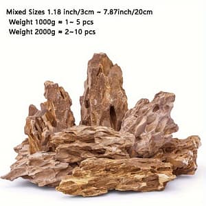 2.2lb/4.4lb Natural Dragon Stone Rock For Aquarium, Fish Tank Landscape Decoration, Fish & Shrimp Shelter, Aquascaping Natural Stones Aquarium Décor Shop Online at Dubai Trades