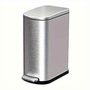 2.6 Gal/10l Slim Stainless Steel Trash Can With Foot Pedal, Brushed Finish, Removable Liner Bucket – For Bathroom, Bedroom, And Narrow Spaces, Bathroom Trash Can Home & Kitchen Shop Online at Dubai Trades