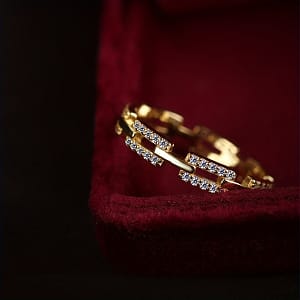 2.7g Temperament Fashion S925 Pure Silvery Chain Ring Clothing, Shoes & Jewelry Shop Online at Dubai Trades 2