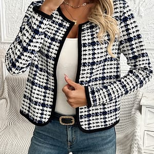 2025 Spring Women’s – Elegant Open-front Jacket Casual Jackets Shop Online at Dubai Trades
