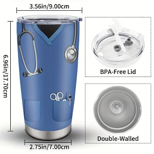 20oz Stainless Steel Nurse Cup – For Nurses, Nurse Practitioners & School Nurses – For Holiday , Appreciation Weeks & – Hand Wash , Reusable Cups & Mugs Shop Online at Dubai Trades