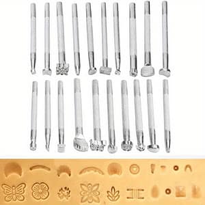 20pcs Leather Stamping Tools Leather Working Making Stamps Tool Leather Stamp Punch Set Arts, Crafts & Sewing Shop Online at Dubai Trades