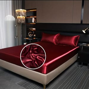 2/3pcs Of Satin Solid Color Bedding, A Y And Soft Fitted Sheet Set, Suitable For Bedrooms, Guest Rooms, Hotels (1 * Fitted Sheet+1/2 * Pillowcase, ) New 2023 Bedding Shop Online at Dubai Trades
