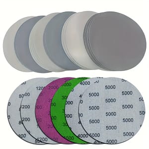 24pcs 125mm Wet/dry Sanding Discs – Grit 800-5000 – Hook & Loop Flocking Orbital Sanding Pad Set For Electric Grinder Accessory Abrasive & Finishing Products Shop Online at Dubai Trades