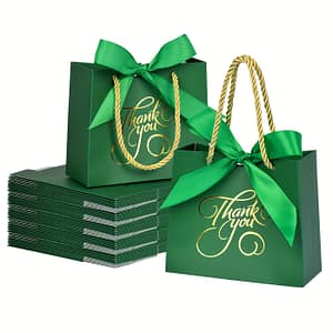 24pcs Thank You Gift Bags With Handles 5.5×4.7×2.5” Small Paper Favor Bags For Wedding, Bridal Shower, Birthday, Retirement, Graduation, Valentine” Box Packs Shop Online at Dubai Trades