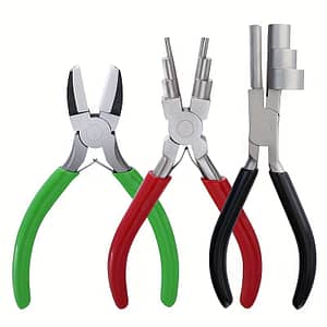 2d Flat, 3pcs Precision Pliers Set Flat Nose Nylon Pliers And Wire Looping Pliers For Jewelry Making Arts, Crafts & Sewing Shop Online at Dubai Trades 2