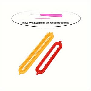 2pcs Diy Knitting Loom Kit With Crochet Hook – Handmade Craft Weaving Tools For Blankets, Scarves, Hats & Shawls – Red/yellow, Weaving Loom Yarn Arts, Crafts & Sewing Shop Online at Dubai Trades