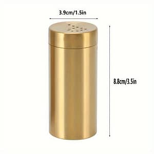 2pcs Golden Stainless Steel Salt & Pepper Shakers – Screw-open Seasoning Bottles, Spice Dispensers For Kitchen & Dining Home & Kitchen Shop Online at Dubai Trades