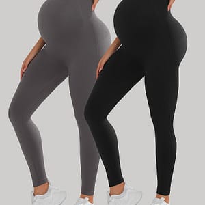 2pcs Maternity High Waist Tummy Control Butt Lifting Thigh Slimmer & Breathable Leggings Clothing, Shoes & Jewelry Shop Online at Dubai Trades