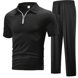 2pcs Set Of ‘s Zippered Hooded T-shirt And Trousers, Casual Sports Plain Color Clothing, Suitable For Outdoor Activities Active Shop Online at Dubai Trades
