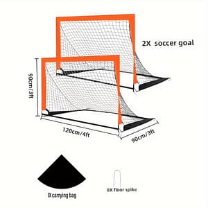 2pcs/set, Portable Football Goals Set, Indoor And Outdoor Pop Up Soccer Goals For Backyard Playground Rebounders Shop Online at Dubai Trades