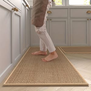 2pcs/set Woven Kitchen Carpets, 100% Rubber Backing Non Slip Washable Kitchen Rugs For Floor, Woven Kitchen Runner Rug Kitchen Rug Set Of 2 For Kitchen, , Laundry Room, Hallway Home & Kitchen Shop Online at Dubai Trades
