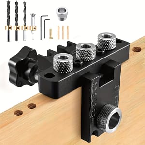 3-in-1 Woodworking Doweling Jig Kit With Drill Guide, Includes 8/10/15mm Drill Bits & Accessories For Diy Projects And Professional Carpentry Business, Industry & Science Shop Online at Dubai Trades