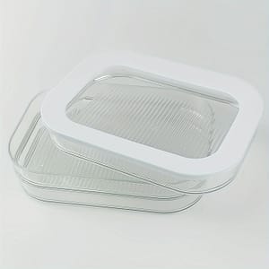 3-layer Stackable Pet Container, Multipurpose Square Refrigerator Organizer For Sausage And Meat Storage, Reusable, Hand Wash, No Electricity Needed Containers Shop Online at Dubai Trades
