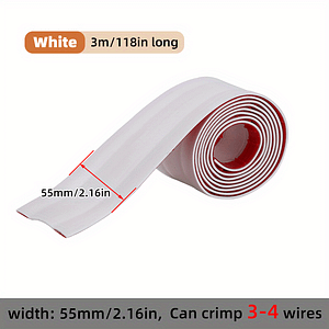 3-meter Pvc Cable Protector Roll – Self-adhesive Wire Management Strip For Floors, Walls & Desktops – Prevents & Stepping Damage Cord Management Shop Online at Dubai Trades 2