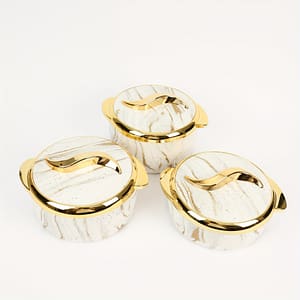 3-piece Food Warmer Set: Stainless Steel Containers With Lids For Hot And Cold Food Storage – 1.5l, 2l, 2.5l Sizes Chafing Dishes Shop Online at Dubai Trades