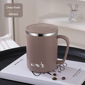 304 Mug Stainless Steel Anti-fall With Lid Milk Cup For Men And Women Home Water Cup Cup Sports & Outdoor Recreation Accessories Shop Online at Dubai Trades