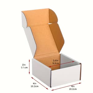 30pcs White Mailer Shipping Boxes – Corrugated Cardboard, Multiple Sizes, Ideal For Business Packaging, Crafts & Gift Giving, Christmas & Halloween Business, Industry & Science Shop Online at Dubai Trades