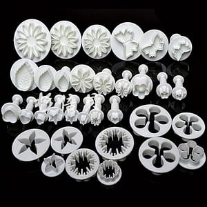 33pcs Fondant Plunger Cutter Set – Food-grade Plastic Baking Molds For , Biscuits & Diy Crafts – Includes Sunflowers, Butterflies, Roses & More Bakeware Shop Online at Dubai Trades