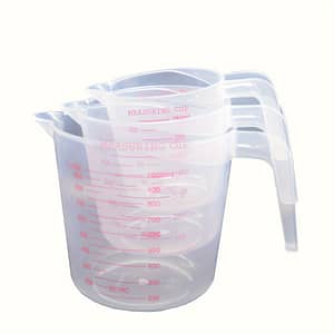 3pcs Baking Plastic Measuring Cups Double-sided Large Capacity Measuring Cups Transparent Thickened Measuring Cups Baking Tools Cups Shop Online at Dubai Trades