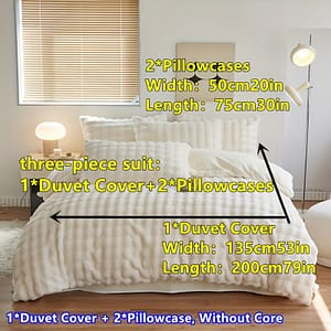 3pcs Duvet Cover Set (1*duvet Cover + 2*pillowcase, Without ), Soft Comfortable Breathable Bedding Set With Zipper Closure, For Bedroom, Bedding Shop Online at Dubai Trades