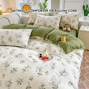 3pcs Duvet Cover Set, And Flowers Pattern, Hypoallergenic Bedding, Includes 1 Duvet Cover And 2 Pillowcases (no ) Bedding Shop Online at Dubai Trades