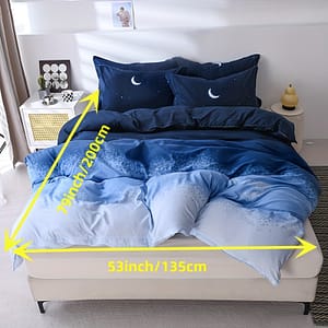 3pcs Duvet Set, Print Bedding Set, Comfortable Duvet , For Bedroom, (1*duvet + 2*pillowcase, Without ) Bedding Shop Online at Dubai Trades