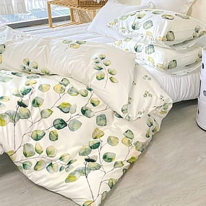 3pcs Fashionable Fresh Natural Pastoral And Flowers Print Quilt Cover -piece Set Bedding Shop Online at Dubai Trades