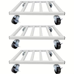 3pcs Heavy Duty Metal With Lockable Wheels, 10/12 Inch Square Plant Stand For Indoor Outdoor Use, Holds 150 Lbs Pots, Caddy For Plant Gardening & Lawn Care Shop Online at Dubai Trades