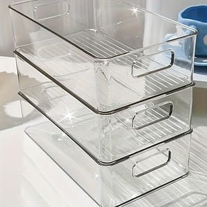 3pcs, High-value Handheld Desktop Storage Box Acrylic Transparent Basket Drawer Organizer Snacks And Miscellaneous Storage Box Cosmetics And Facial Masks, Easy To Carry Bus Tubs Shop Online at Dubai Trades