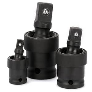 3pcs Impact Joint Set – 1/4″, 3/8″, 1/2″ Drive, Cr-, Full , Corrosion-resistant, Secure Spring-loaded Ball, High-contrast For Automotive Repair Automotive Shop Online at Dubai Trades
