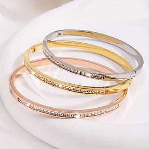 3pcs Individual Exquisite Design Steel Single Row Drill Bracelet Suitable For Holiday Gifts Bracelets Shop Online at Dubai Trades