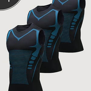 3pcs Men’s Athletic Vests With – Basketball Training & Body Shaping, Quick-dry Stretch, Breathable Wide Shoulder Tops For Spring/summer Clothing Shop Online at Dubai Trades