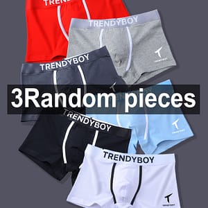 3pcs Men’s Breathable Soft Boxer Briefs – Stretchy, Fit With Geometric Pattern, Ideal For Casual Wear Boxer Briefs Shop Online at Dubai Trades