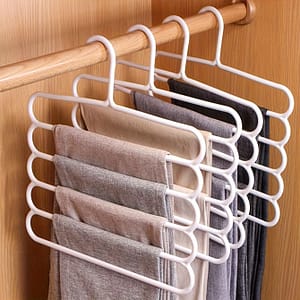 3pcs, Multifunctional Five-layer Pants Rack, Anti Slip, Clothing Store Wardrobe Clothes Hanger, Scarf Storage Hanging Rack, Pants Rack Clothes Hangers Shop Online at Dubai Trades