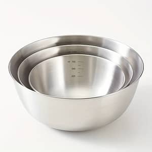 3pcs, Stainless Steel Mixing Bowls For Kitchen Preparation And Storage Baking Tools Shop Online at Dubai Trades