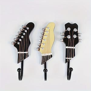 3pcs Style Guitar Wall-mount Hooks, Painted Finish, , Space-saving Home Organization Decor, Ideal Birthday Gift Home & Kitchen Shop Online at Dubai Trades