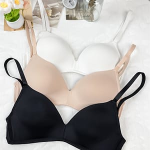 3pcs Women’s Bra Without Steel Ring, Comfortable And Soft, Adjustable Shoulder Strap, Mixed Color, Black And Bras Shop Online at Dubai Trades