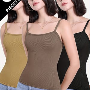 3pcs Women’s Bralette Backless Tank Tops, Thin And Body-hugging, Summer, Beautiful Back, Bottoming, And Layering Active Shop Online at Dubai Trades